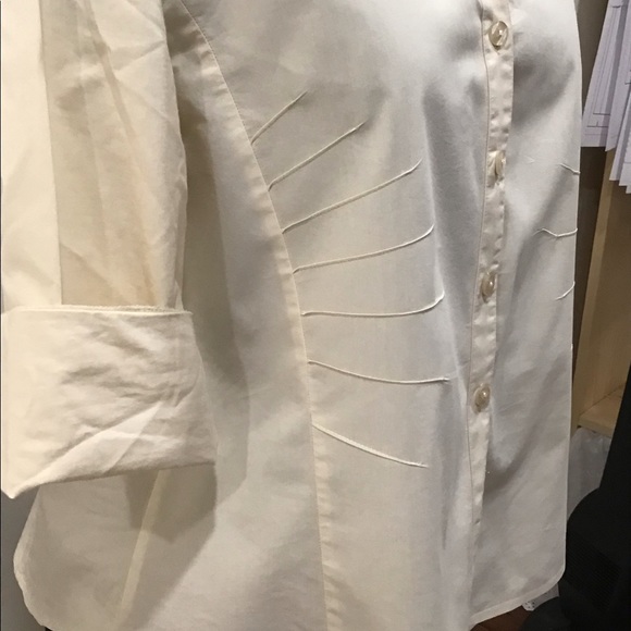 Cream Lanalee button down blouse - Picture 3 of 6